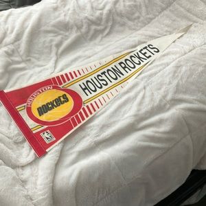 Vintage Houston Rockets NBA classic pennant